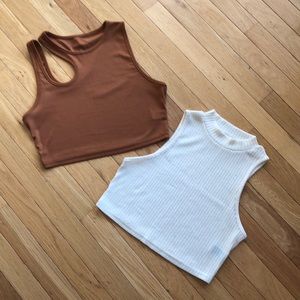 SHEIN Crop Tops | set of 2 Both Size Large